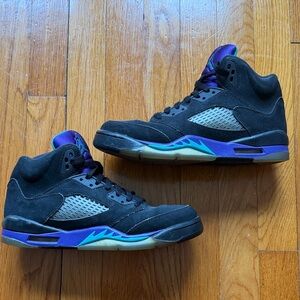 Size 7Y - Air Jordan 5 Retro Black Grape